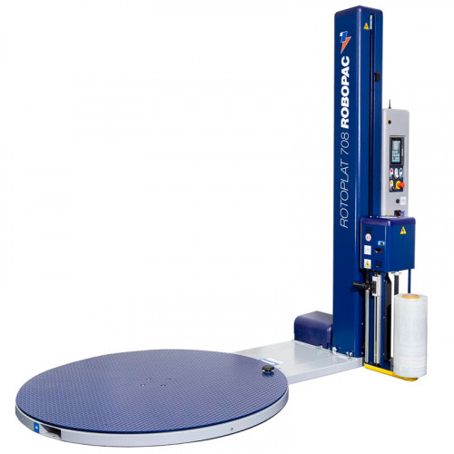 Banderoleuse semi-automatique à table tournante