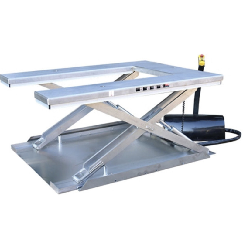 Table élévatrice inox